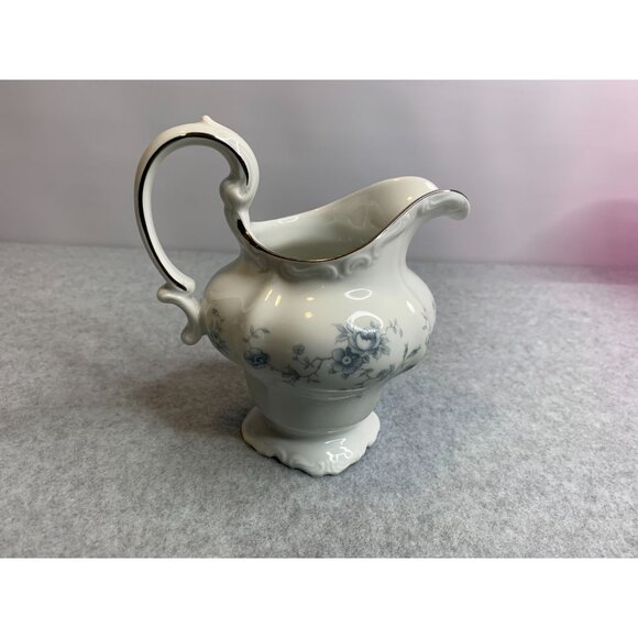 Johann Haviland Bavaria Blue Garland Creamer and Sugar Dish with Lid - Picture 4 of 9